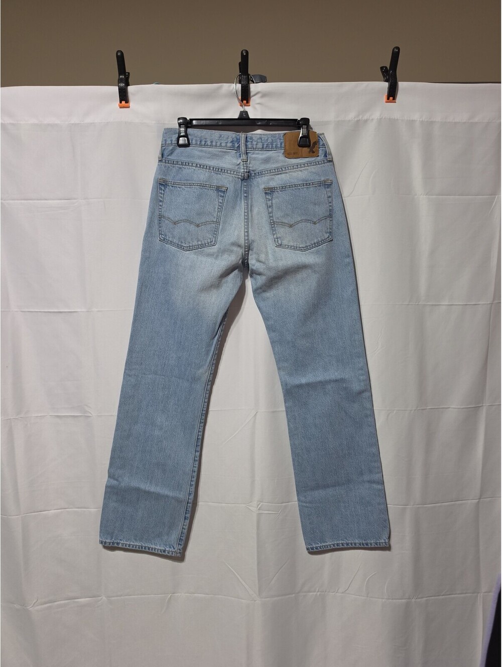 American Eagle Outfitters Mens Light Wash Straight Leg Jeans
